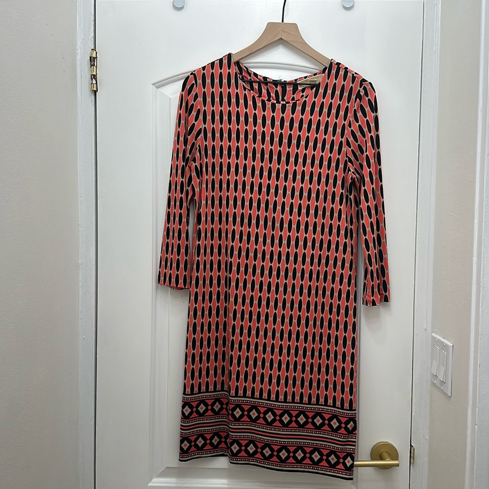 Michael Kors 3/4 sleeve pattern dress
